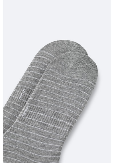 Avva Erkek Gri Bambu Karışımlı Patik Çorap B008516