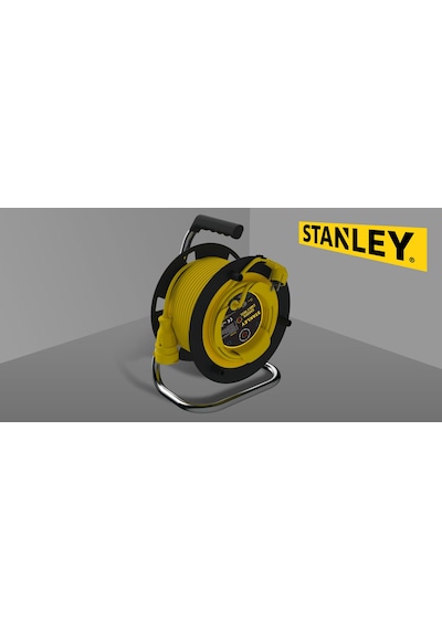Stanley ST-G-5015+2 Makaralı Kablo 50 Mt, 3x1.5mm, 1 Prizli, IP44