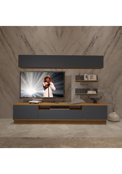 Decoraktiv Trendstyle 5s Mdf Tv Ünitesi Tv Sehpası Pera - Antrasit