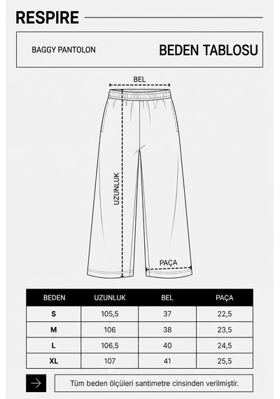 Respire Erkek R Nakışlı Baggy Pantolon Siyah