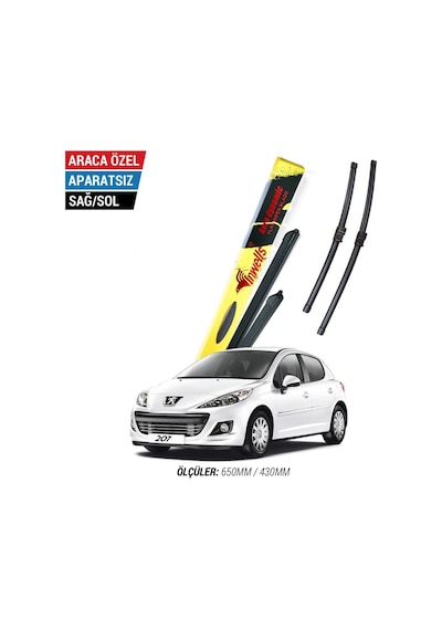 Peugeot 207 İnwells Muz Silecek Takımı 2007-2012