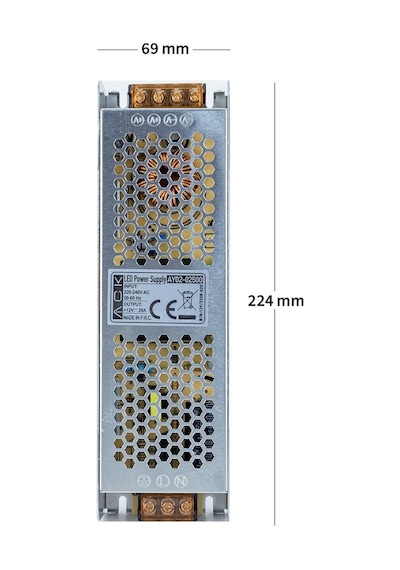 Ack-ay02-02500 20 Amper 250 W 12 V Led Trafosu