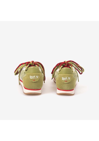 Back70 Kadın Bağcıklı Süet Spor & Sneaker Ayakkabı A26 Olıve