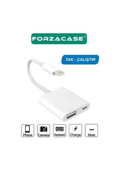 Lightning To Typec Usb 3.0 Bağlantı Şarj Ve Kamera Adaptörü-fc489