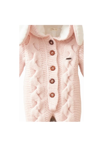 Tavşanlı Triko Tulum 7036 Pembe