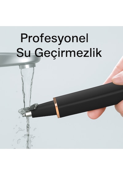 Akıllı Burun Kılı Kesme Makinesi Su Geçirmez, Çift Taraflı Bıçak, Güçlü Mikro Motor Pilli Pilli