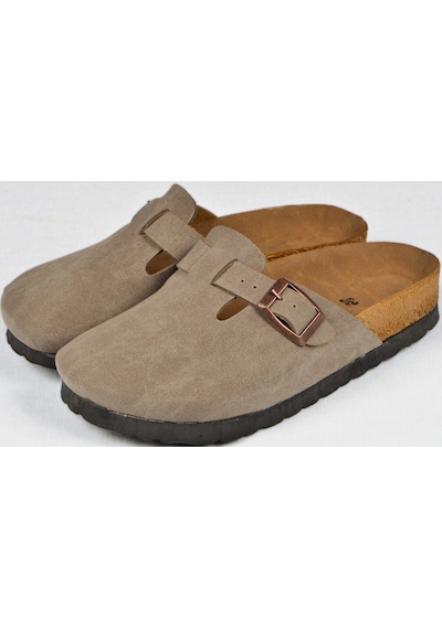 Dadwolf Mantar Tabanlı Çocuk Unisex Boston Birkens Günlük Sabo 59463 Günlük Terlik Vizon