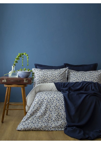 Çift Kişilik Cozy Set Odelin İndigo