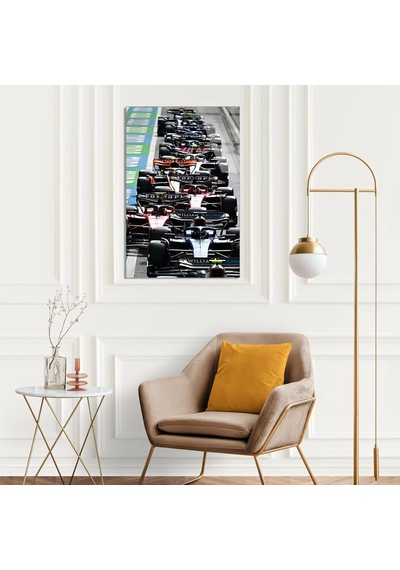 Formula 1 Başlangıç Gridi F1 Cam Tablo Formula 1 Duvar Dekoru 3