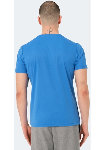 Slazenger RAVEN Erkek  Saks Mavi Tişört