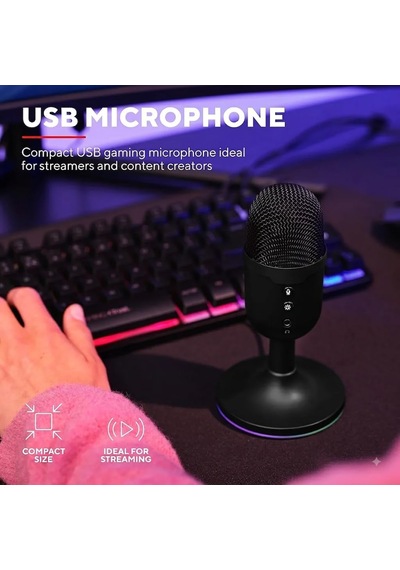 Usb Streaming Mikrofon Pc Podcast Twitch Discord Asmr Youtube Playstation 5 Kondansatörlü Oyun Mikrofonu Yayıncı Mas