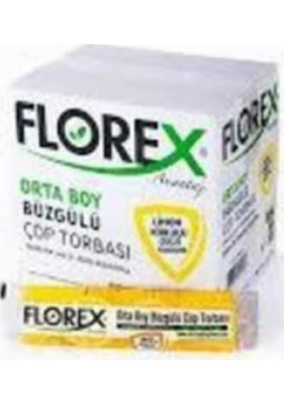 Florex 55X60 Limon Kokulu Büzgülü Orta Boy Çöp Poşeti ( 250 Adet )