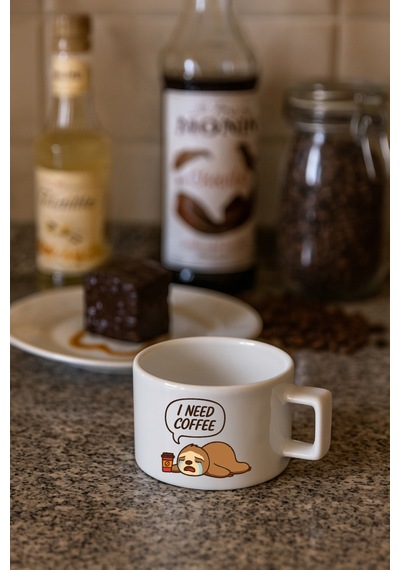 Kahve Fincanı Bardağı - I Need Coffee I Need Coffee
