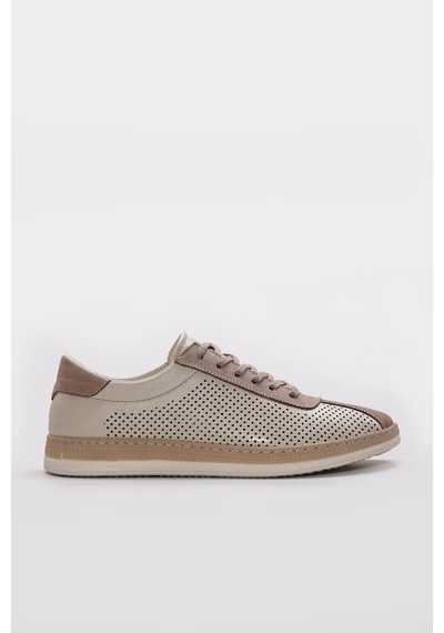 Fast Step Hakiki Deri Erkek Casual Ayakkabı 951ma400 Bej