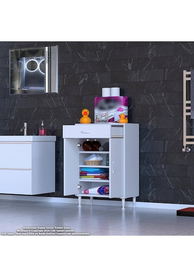 Eliusta Rose 55 Cm Beyaz 1 Çekmeceli Banyo Mutfak Dolabı 4 Bölmeli 3 Raflı Çok Amaçlı Dolap 55x88x32,5 Cm Beyaz Eliusta Rose 55 Cm Beyaz 1 Çekmeceli Banyo Mutfak Dolabı 4 Bölmeli 3 Raflı Çok Amaçlı Dolap 55x88x32,5 Cm Beyaz