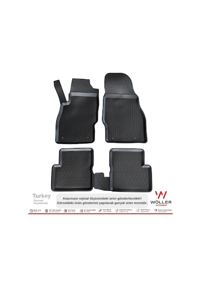 Opel Corsa D Paspas 2006 - 2014 Arası 3D Havuzlu Wöller Paspas Opel Corsa D Paspas 2006 - 2014 Arası 3D Havuzlu Wöller Paspas