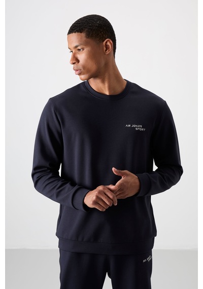Tommy Life Lacivert Pamuklu Kalın Yumuşak Dokulu Comfort Fit Nakışlı Erkek Eşofman Takım - 85254 Lacivert