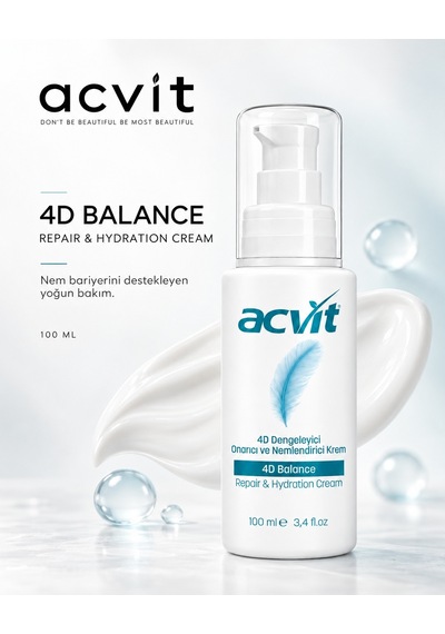 Yenileyici- Onarıcı Ve Nemlendirici Bakım Kremi 8 Boyutlu 4d Balance Repair & Hydration Cream 100 Ml
