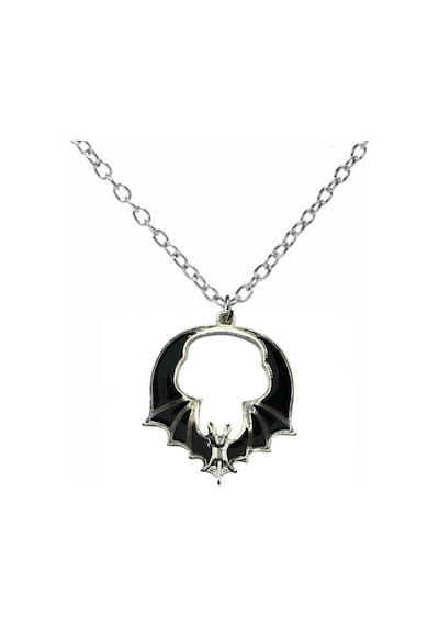 Gothic Sharp Bat Figürlü Siyah Zincirli Unisex Kolye Karanlık Gücün Ve Özgürlüğün Sembolü Çok renkli