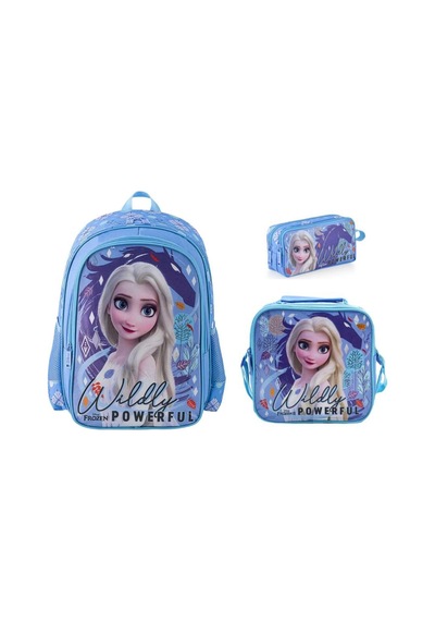 Lisanslı İlkokul Çanta Seti 3lü Hawk Widely Mavi
