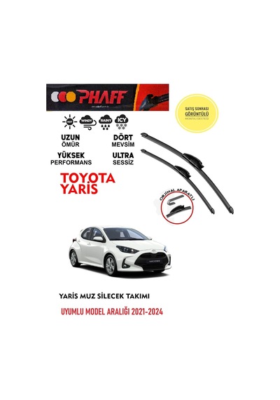 Toyota Yaris Silgeç Sileceği Takımı Araca Özel Aparat 2021-2024 Arası