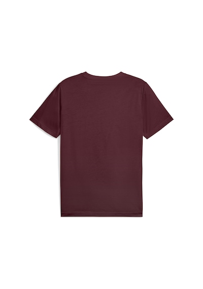 Puma Ess No. 1 Logo Tee Erkek Yetişkin T-shirt Bordo