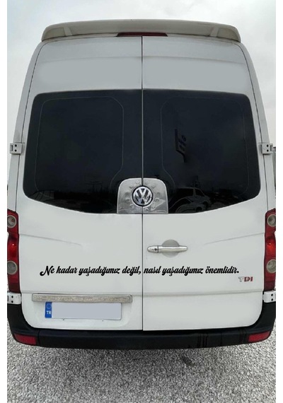 Oto Cam Yazı Sözleri Ticari-servis-dolmuş-panelvan Uzun Özel Yeni Sticker Model 10