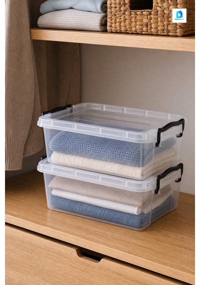 2'li Midi Box Saklama Kabı Seti Çok Renkli 2,2 L