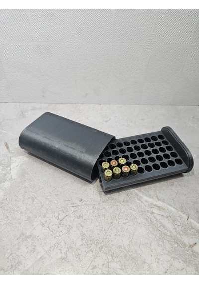 Mermi Saklama Kutusu 9x19 Mm 50'li Mühimmat Kapasiteli Gri