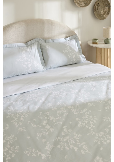 Kaşmir Home Fancy %100 Pamuk Tek Kişilik Nevresim Takımı Mint Mint