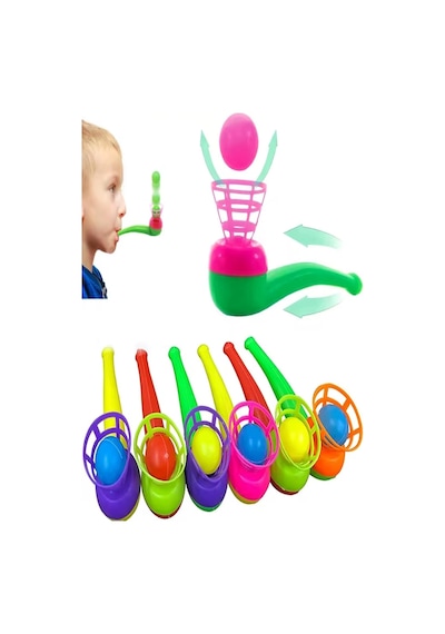 Hyd 25 Adet Saksafon Pipet Top Üfleme Nefes Kontrolü Oyunu Popit Eğitici Oyuncak