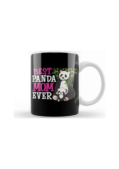 Cute Best Panda Mom Ever Adorable Panda Family Kupa Bardak Porselen Karışık