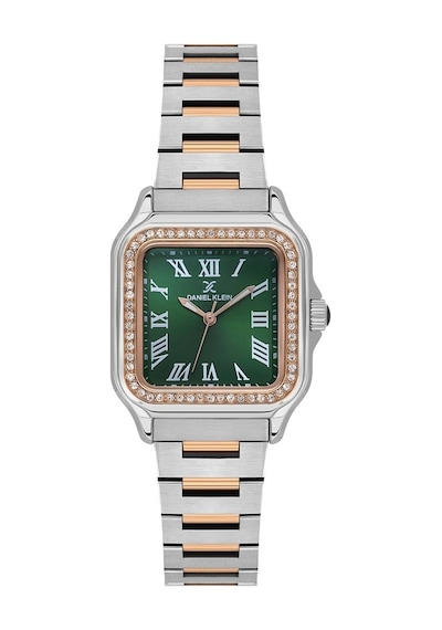 Daniel Klein Dk.1.14040-6 Taşlı Tasarım Kare Kadran Metal Kordon Metal Kasa 3 Atm Suya Dayanıklı Metalik-rose Renk Kadın Kol Saati Metalik Gri - Rose Gold