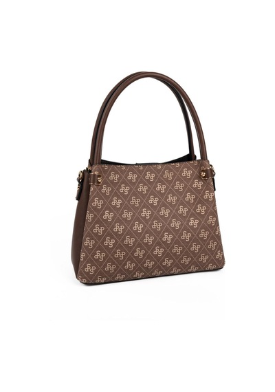 Silver Polo Sp1254 Kadın El Çantası Monogram Kahve-kahve