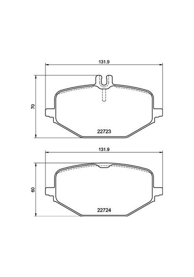 Brembo Fren Balatası Arka Mercedes W463 V167 C167 Brembo P50161 A0004207303