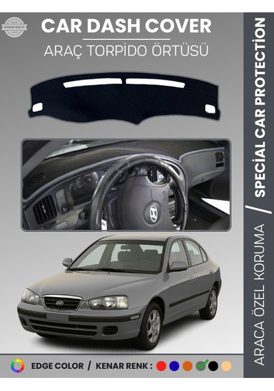 Hyundai Elantra 1997-2006 Torpido Örtüsü Ön Panel Halı Araca Özel Çatlamayı Önler Kaymaz - 388 Stiloto