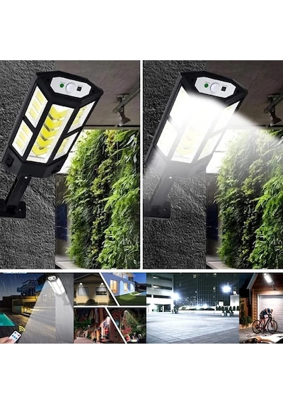 Hymark 249 Led Güneş Enerjili 3 Modlu Şarjlı Kumandalı Solar Aydı