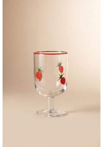 Karaca Strawberry Kadeh 390 ml Kırmızı