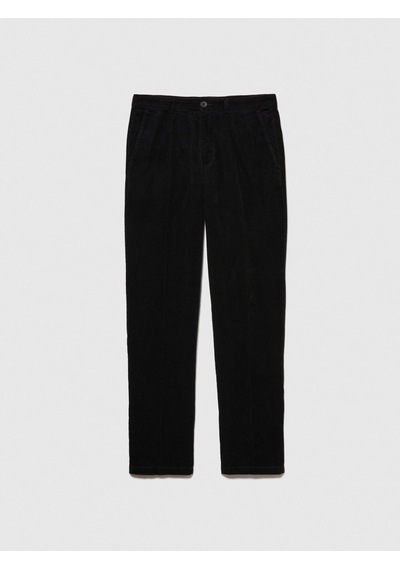 Sisley %100 Koton Slim Fit Fitilli Kadife Pantolon Erkek Siyah T-shirt - 323a4sfrsf03d