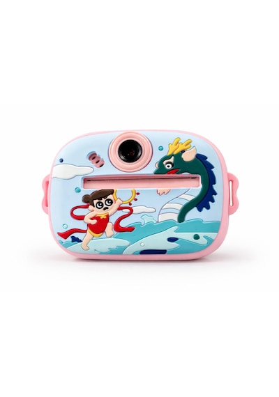 Cmr98 Çocuk Dijital Mini Kamera 1080p Hd 2.4 İnç Ekran Fotorğraf Video Oyun Müzik Usb Şarj Termal Resim Kağıt Baskılı Yazıcı Kamera Video Makinesi Print Kamera Açık Mavi