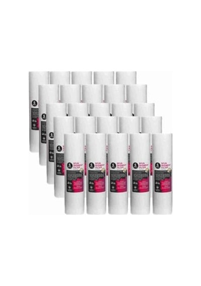 Açık Kasa Su Arıtma Cihazı 10 Inç 5 Mikron Sediment Spun Filtre 25 Adet Diğer
