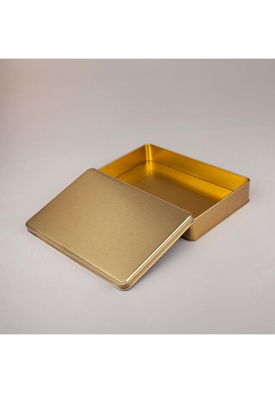 Gold Metal Kutu 26,5x17,5x4,5 Cm