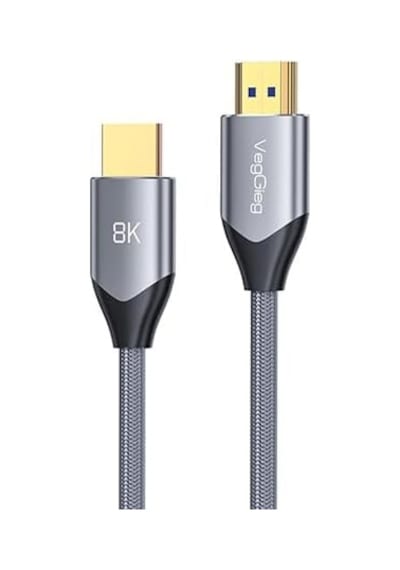 8k 60hz 4k 120hz 48 Gbps Hdr Arc Hdcp Örgülü Hdmı 2.1 Kablo 1 Metre