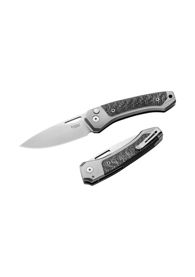 Lionsteel Twain- Gray Titanium / Carbon Fiber Kamp Çakı Çok Renkli