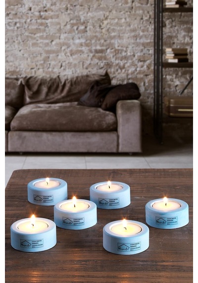 Holder 6'lı Set Mumluk Tea Light Mumluk Seti Dekoratif Şamdan Mumluk 001