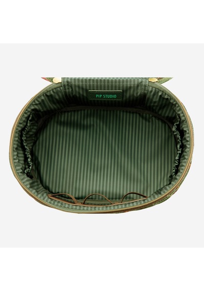Yeşil Polyester Makyaj Çantası 26x16x16 Cm