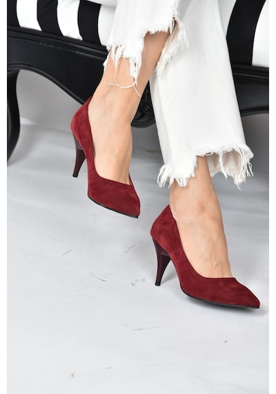 Fox Shoes Bordo Kadın Topuklu Ayakkabı A922151102