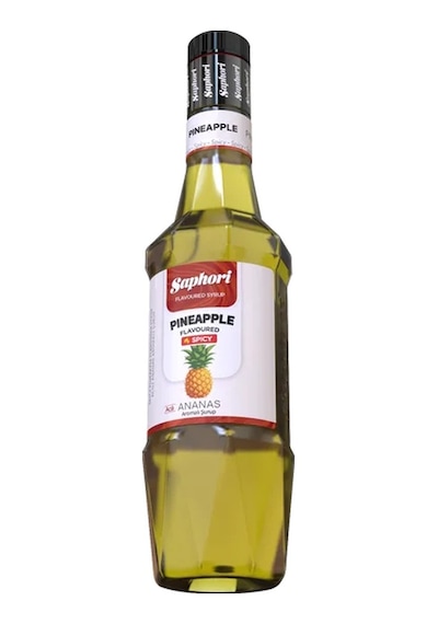 Saphori Acılı Ananas Kokteyl Şurubu Acılı Ananas Şurubu 700 Ml