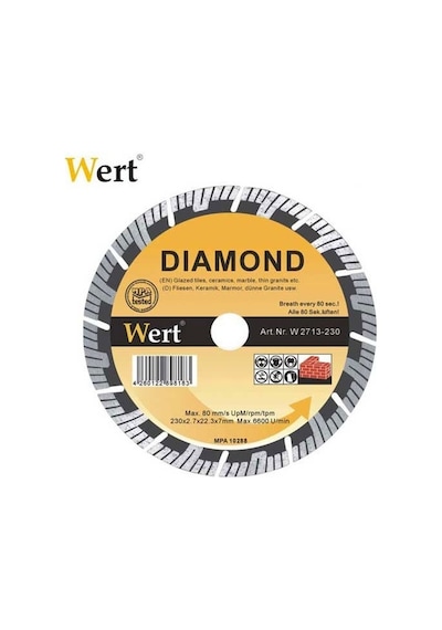 Wert 2713-115 Süper Turbo Elmas Testere 115  MM