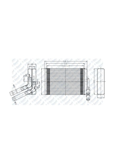 Kalorifer Radyatoru Golf 4 1.4I-1.6I 1997- 214X154X32 504607993